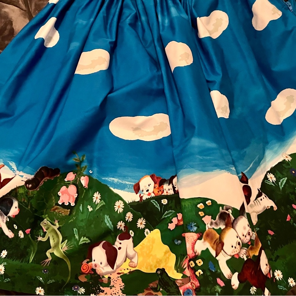 Two Unique Vintage Golden Book Skirts